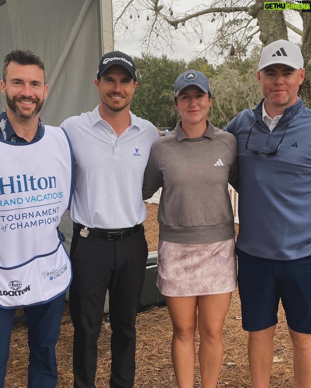 Robbie Amell Instagram - That’s as close as I’ll get to any golf leaderboard. Thank you so much to @hiltongrandvacations and @lpga_tour for having me out again! Golf is hard. Golf in front of crowds is harder. Golf in front of crowds, with those greens, for 4 days is crazy. These ladies are assassins and it’s so incredible to get a front row seat to watch them do what they do. Thank you @haeran_ryu @linngrant @gracekimmey and @amyyanglpga for putting up with my play! You are all amazing. Huge thank you to @taylormadegolf for taking care of me. We can blame the workman on this one. Not the tools. Thank you to my buddy @jessedunphy for carrying the bag, you absolute beauty. @mustachegolfer and @thaa_judge thanks for walking all weekend and trying to keep the train on the tracks! And thank you to all the amazing volunteers and fans who came out! It was so great meeting you all! #hgvlpga