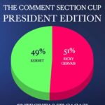 Robbie Williams Instagram - Integritas Et Cacas. The Comment Section Cup - president edition…. Well, well, well. It’s the closest match in the Comment Section Cup history. And Ricky Gervais won it …..Beating Kermy by 2 % I thought Kermit was an inspired choice and I assumed he would go through to the next round. But here we and here he isn’t. Soooooooooooo Who would you want to be your peace-time president out of these two? Lionel Messi v Cristiano Ronaldo Come on football score a goals 💥 You know what to do. Get Sectioned cos. WE TAKE SILLY very SERIOUSLY R.P. Williams President/Chairman/Benevolent Dictator and Delusional Manifesting Champ. Namaste 🙏❤️