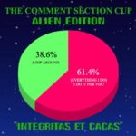 Robbie Williams Instagram - Integritas Et Cacas. Pleasantries and Hail Keanu The Comment Section Cup - Alien edition. self-care with Clare in the comment section writes. “Everyone needs a big “win” from time to time. But on a daily basis, celebrating your own wins (I suggest at least 3) for the day, as a reflection exercise, is one of the best things you can do for yourself, instead of relying on others to validate and approve of you. Our brain has a negativity bias which we need to actively rationalise and balance in our mind” I love this ..Why don’t we all have a go? Me first. So yesterday. 0. Even though I only had 3 hrs sleep I got up and went to the gym. 0. I sat and did a business/design meeting on the phone. 0. I did a big clearing out of old clothes. I wanna read yours. Bryan Adams Smashed it yesterday . Todays CSC Born Slippy - Underworld V Everybody (backstreets back) - Backstreet Boys Remember, it’s not necessarily your favourite, Its which song represents the 90s the best? Write your answer in the comment section below. Peace be with you Get Sectioned cos. We taKE SILLY very SERIOUSLY R.P. Williams President/Chairman/Benevolent Dictator, Delusional Manifesting Champ. Namaste 🙏❤️