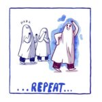 Robbie Williams Instagram - @robbiewilliams : “TCSSWC will resume tomorrow. The Draw will happen today. But for now. Here’s me and The Sad Ghost Club. When I first saw The Sad Ghost Club, kindness jumped off the screen. And we all know the world needs more of that. Im proud to be part of the Ghostly Journey and the Love. Rob x PS.I will also reveal the winner of yesterdays Match On my Story.” @theofficialsadghostclub : “It was a total pleasure to turn Robbie's thoughts into a Sad Ghost Comic, and even MORE of a pleasure to have him draw text on one of comics. We love Robbie x”