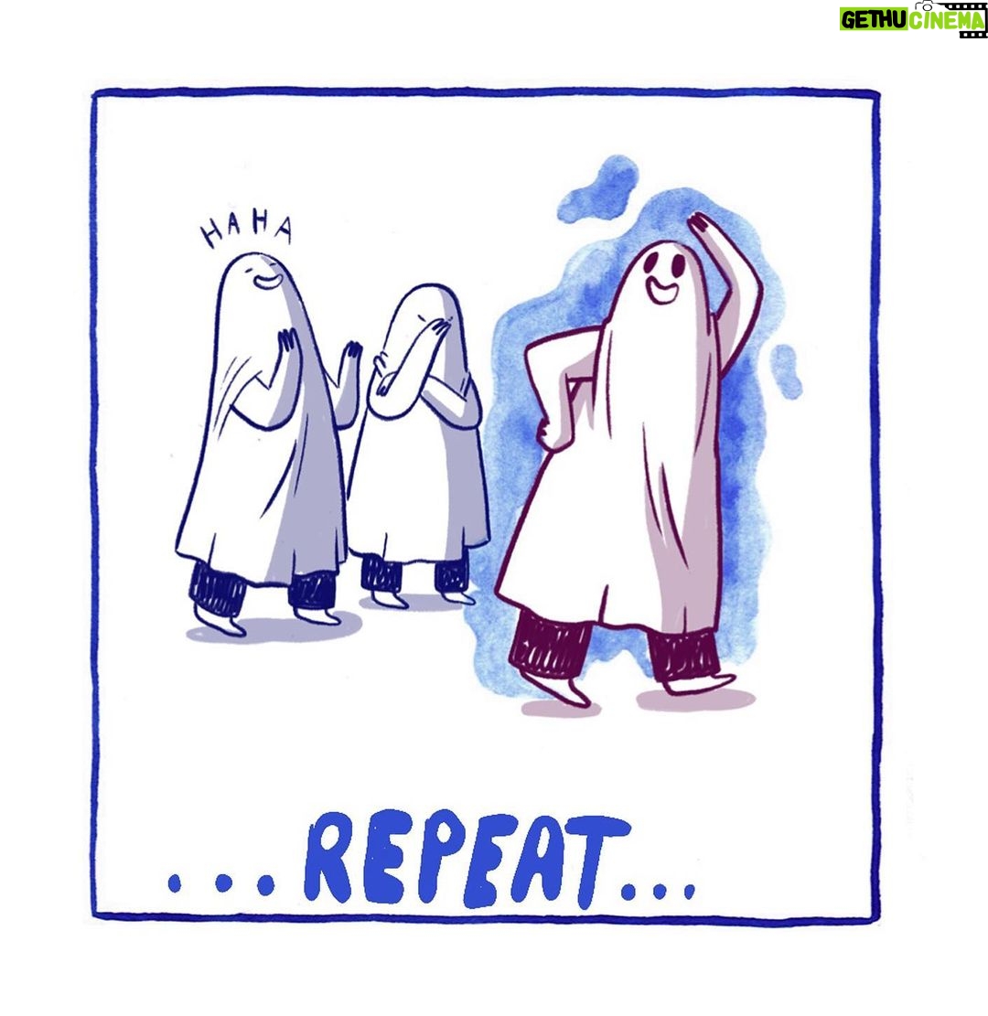Robbie Williams Instagram - @robbiewilliams : “TCSSWC will resume tomorrow. The Draw will happen today. But for now. Here’s me and The Sad Ghost Club. When I first saw The Sad Ghost Club, kindness jumped off the screen. And we all know the world needs more of that. Im proud to be part of the Ghostly Journey and the Love. Rob x PS.I will also reveal the winner of yesterdays Match On my Story.” @theofficialsadghostclub : “It was a total pleasure to turn Robbie's thoughts into a Sad Ghost Comic, and even MORE of a pleasure to have him draw text on one of comics. We love Robbie x”