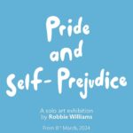 Robbie Williams Instagram – “Pride and Self-Prejudice” – a solo art exhibition by @robbiewilliams is around the corner. Just over one week to go! 
 
The best-selling British solo artist Robbie Williams has aimed to inspire over the years by sharing his struggles with mental health. Prepare to see the man behind the pop icon: a talented visual artist, who has transformed his battles into captivating and relatable works of art. 
 
Tickets are going fast… Get yours now via link in bio, and we’ll see you from March 8th in Amsterdam. 
 
#NewExhibition #MocoMuseumAmsterdam #RobbieWilliams #BookNow #HealingPowerOfArt