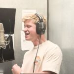 Robert Clarence Irwin Instagram - Shhh… be very, very quiet! Robert’s in the studio dropping straight fire on the mic 🤫🔥🎤 #ImACelebrityAU Starts March 24 on @channel10au and @10playau