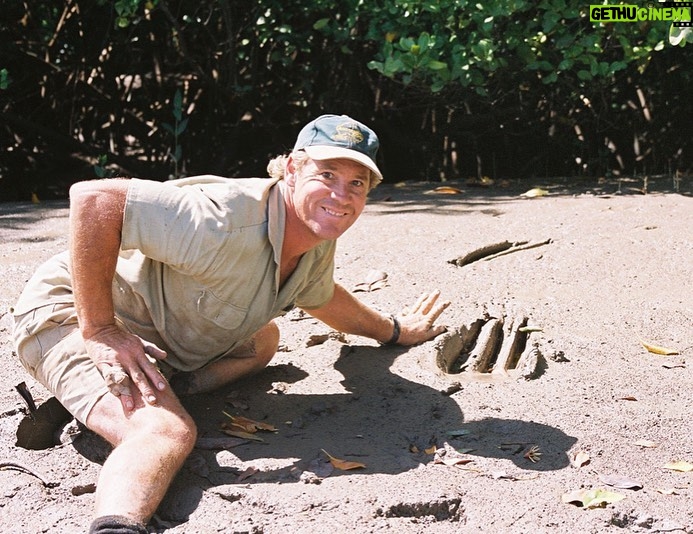Robert Clarence Irwin Instagram - Since the early days when Dad was catching wild crocs - finding the signs of where they’ve been is the most important skill. My dad was the greatest in the world when it came to tracking these elusive creatures. Proud to continue his legacy.
