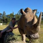 Robert Clarence Irwin Instagram - This big guy is DJ… sweetest rhino you’ll ever meet!