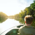 Robert Clarence Irwin Instagram - Back in the best place in the world… now time to catch some crocs! 🐊 #SteveIrwinWildlifeReserve #WenlockRiver
