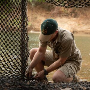 Robert Clarence Irwin Instagram - We’ve been hard at work building croc traps for our big croc research expedition to the remote Steve Irwin Wildlife Reserve. We utilise the exact same techniques my dad came up with to catch, research, and ultimately conserve crocodiles!