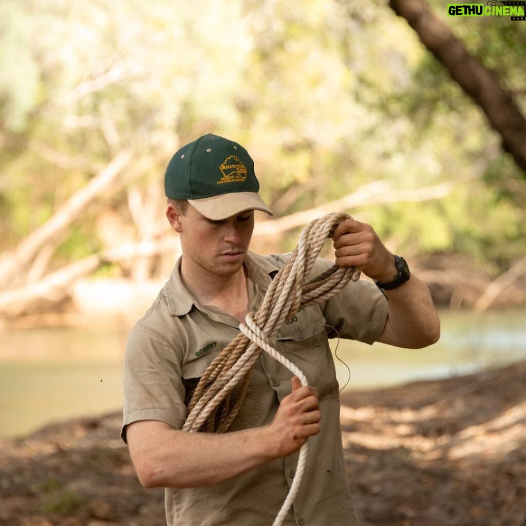 Robert Clarence Irwin Instagram - We’ve been hard at work building croc traps for our big croc research expedition to the remote Steve Irwin Wildlife Reserve. We utilise the exact same techniques my dad came up with to catch, research, and ultimately conserve crocodiles!