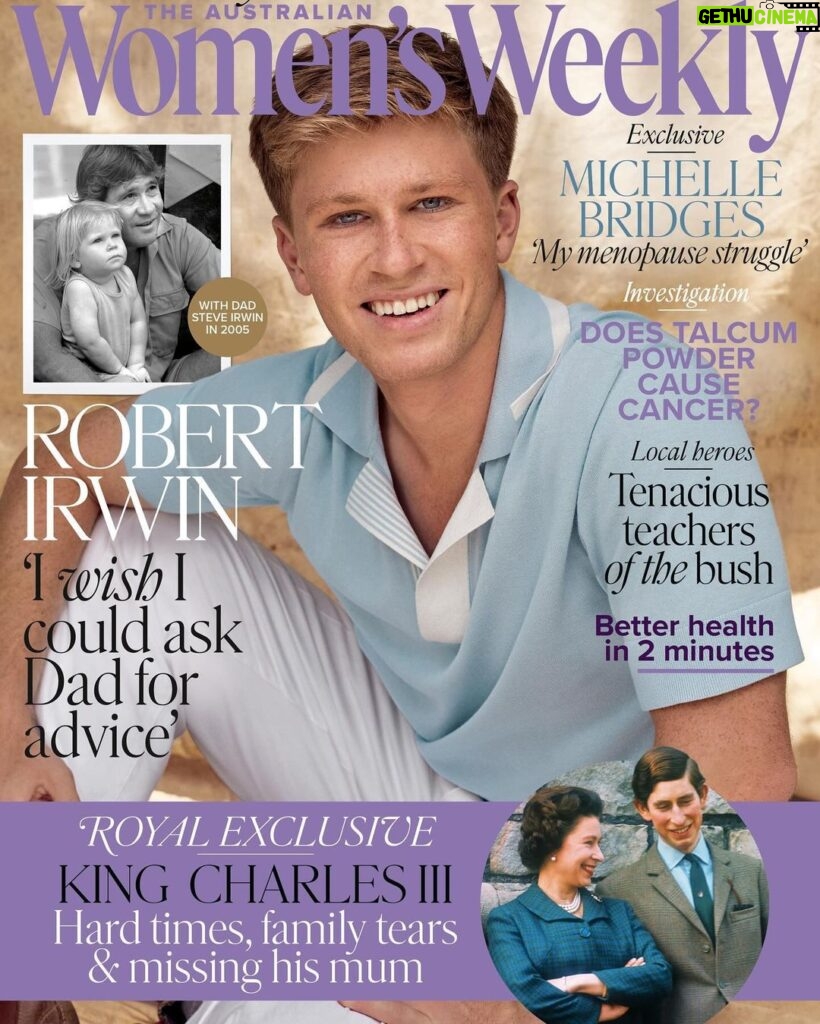 Robert Clarence Irwin Instagram - Really fun cover shoot for @womensweeklymag, thanks for the opportunity to talk about this amazing legacy I get to continue. Swipe across to see the cover! words @tiffdunk styling @mattiecronan photography @brewbevanphoto