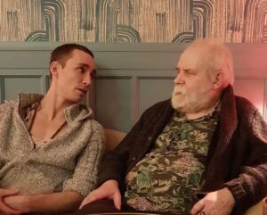 Robert Sheehan Instagram - R Sheehan got into a fierce staring contest with Pat McCabe last night. It’s still ongoing…  his latest (15th novel) Irish opus can be found @unbounders #poguemahone #breakfastonpluto #thebutcherboy #thedeadschool #winterwood