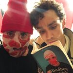 Robert Sheehan Instagram – Our books went on one date, now mine’s up the duff with a little plastic bag-headed foetus 🤬 #blindboypodcast Vicar Street