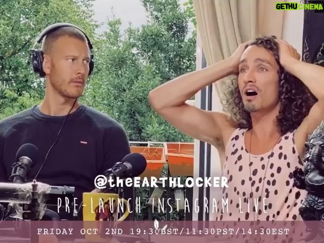 Robert Sheehan Instagram - Insta live lads (lasses) to talk about @theearthlocker - fri 2nd October - 19.30BST , 11.30PST , dose of hefty PMT (what) - tune in and heckle us 😘@Tom.hopperhops @thedungareedad The World