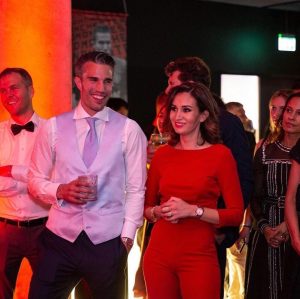 Robin van Persie Instagram - 17 years of having you by my side and still going strong @bouchravanpersie ❤️ Hopefully we can have a proper dance again soon🕺🏻💃🏻 Luckily my fashion sense changed over the years 😳🤣 How it's going ↔️ How it started.. #HappyAnniversary
