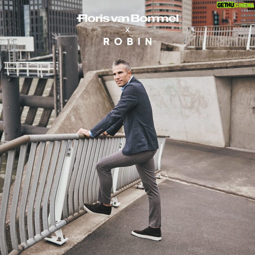 Robin van Persie Instagram - My very own brand @byvp.official just launched an exciting collaboration with @florisvanbommel 🤩 It was a great and fun experience to work with Floris and his team to come up with this collection. The three models are a perfect reflection of what I personally like: casual with a sporty touch. Go check out the full limited edition collection at the By VP website (link in bio) and don't forget to follow @byvp.official! More exciting projects coming soon 👀