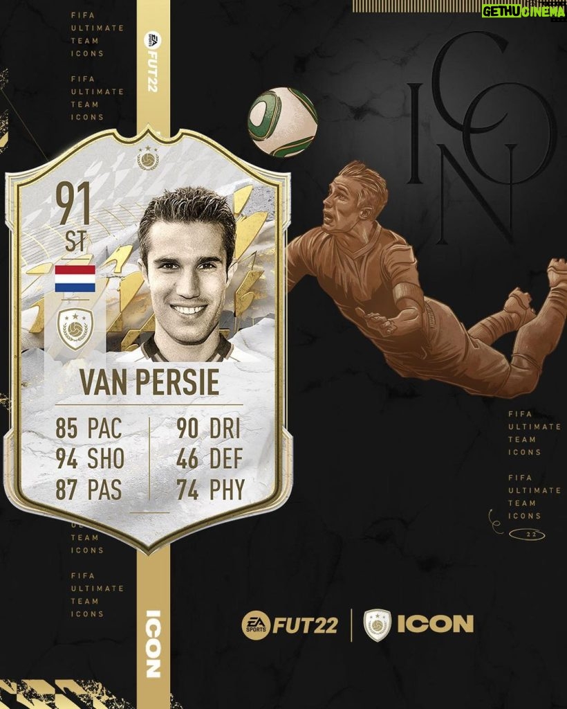 Robin van Persie Instagram - Excited to be back in #FIFA22 as a #FUT ICON @EASPORTSFIFA 💪