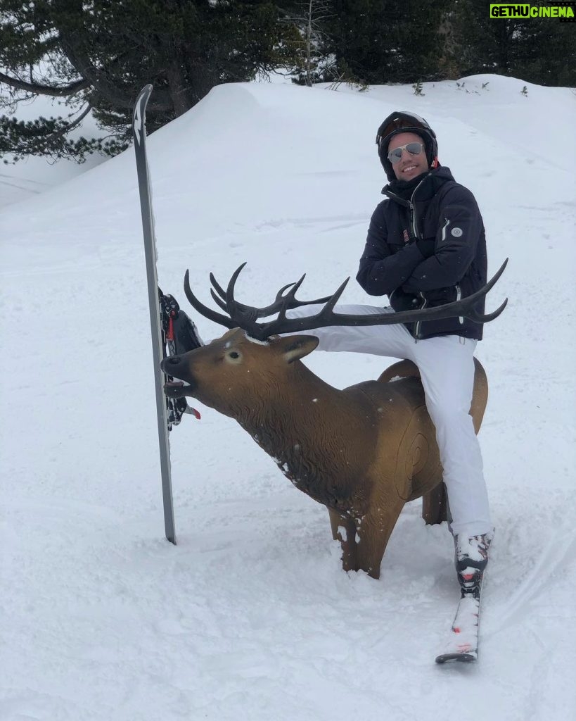 Robin van Persie Instagram - My deerest friend on the slopes 😎