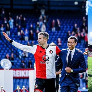 Robin van Persie Instagram - Wow.. time flies when you're having fun! Can't believe it's been a year since my last professional match and what a special day it was 🤩  I've been able to spend more time with family, friends and enjoy some other sports 🏓🎯🚴🏻‍♂️🏋🏻⛳️⛷😍 Hopefully we can all enjoy the beautiful game again together soon ❤️⚽