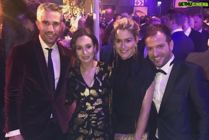 Robin van Persie Instagram - Had a great night at the NOC*NSF Sportgala 2019. Congratulations to all the winners. And thank you NOC*NSF for honoring my former teammates Arjen Robben, Rafael van der Vaart, Wesley Sneijder and myself. Always nice to look back at the wonderful moments we shared together. And a huge thank you to @thescriptofficial for coming all the way to Amsterdam to perform for us tonight. Turns out @thescript_danny and I both admire each others work! Was a pleasure to meet you guys. See you at your next concert in Holland. 🤩🤝