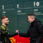 Robin van Persie Instagram - Welcome back to Carrington, @RobinvanPersie 🙌 #MUFC #ManUtd #VanPersie #EuropaLeague Carrington Training Complex