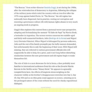 Rodrigo de la Serna Instagram - Una reseña espectacular de nuestra película EL RAPTO (proyectándose estos días en Venecia y debutando la próxima semana en Toronto) en Variety. 🇦🇷

A really cool review for our film EL RAPTO (currently screening in Venice, debuting next week in Toronto) in Variety. 🇺🇸

#elrapto #reicine #infinityhill #paramountplus #rodrigodelaserna #danielagoggi #JulietaZylberberg #venice80 #toronto #Variety 

@labiennale @tiff_net @variety