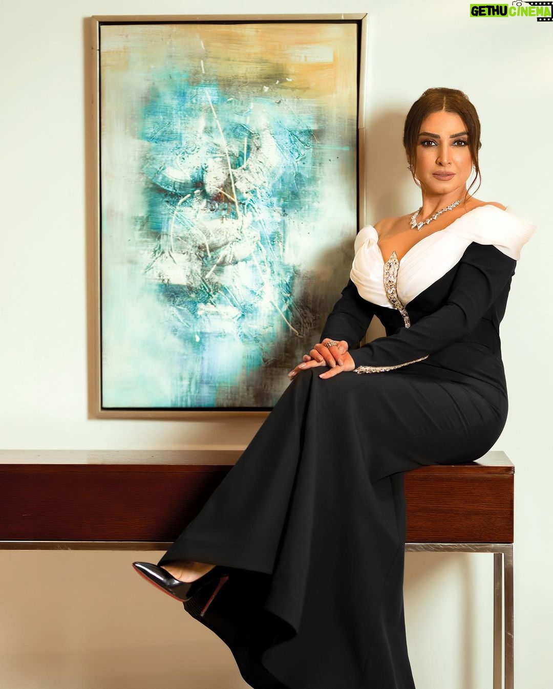 Rogena Instagram - Styled by @saeedramzi Dress @fouadsarkisofficial Make up @lopna_hrrouss @alsagheersalons Hair @minasaeedhairstylist Jewelry @glamour.jewellery Photography @bassam_ramadan_photography