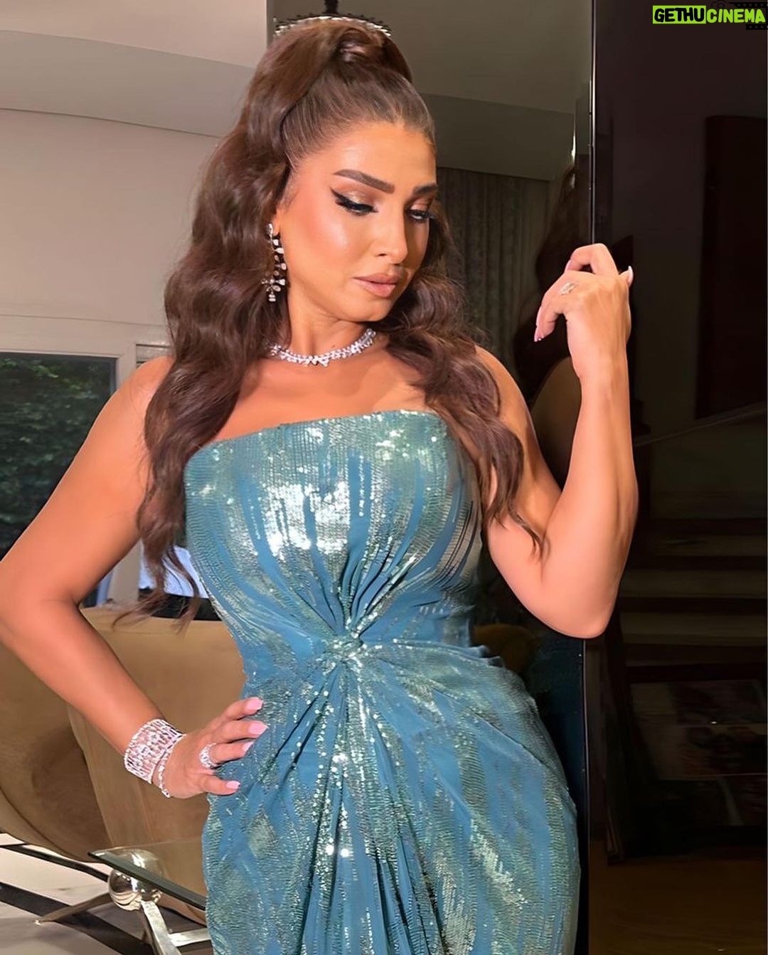 Rogena Instagram - Stylist @saeedramzi Dress @ahmedabdullah_official Make up @zeinaelnaggar Hair @alsagheersalons @minasaeedhairstylist Jewelry @glamour.jewellery