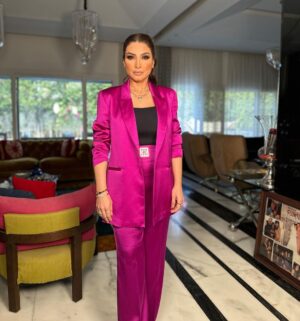 Rogena Instagram - Stylist @mayajules 
Make up @mai_elbahey 
Hair @mostfadahab 
Suit @be_my_guest_shopping 
Jewelry @abdullahsakkijhajewelry