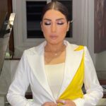 Rogena Instagram - Stylist @tarekyehia.official Suit @ghaly_fashion_designer Make up @artistnehal Hair @mena.mon @alsagheersalons @mariaamzaky