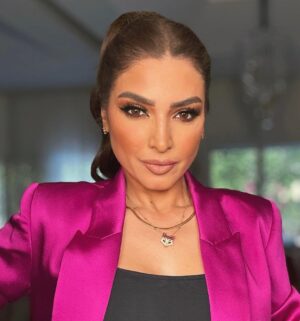 Rogena Instagram - Stylist @mayajules 
Make up @mai_elbahey 
Hair @mostfadahab 
Suit @be_my_guest_shopping 
Jewelry @abdullahsakkijhajewelry