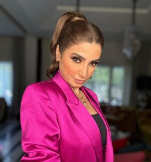 Rogena Instagram - Stylist @mayajules 
Make up @mai_elbahey 
Hair @mostfadahab 
Suit @be_my_guest_shopping 
Jewelry @abdullahsakkijhajewelry