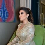 Rogena Instagram - برنامج جمعتنا الليلة Stylist:@osama.eldeebstyle Hair by nebras : @laloge_uae @reemabousamra Makeup: @lucinmua Dress: @bellucci_caftan Jewelry @nsoulijewelry