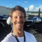 Romain Grosjean Instagram - A plane, an happy pilot and a stach 🥸 #flying #pilot #passion Miami, Florida