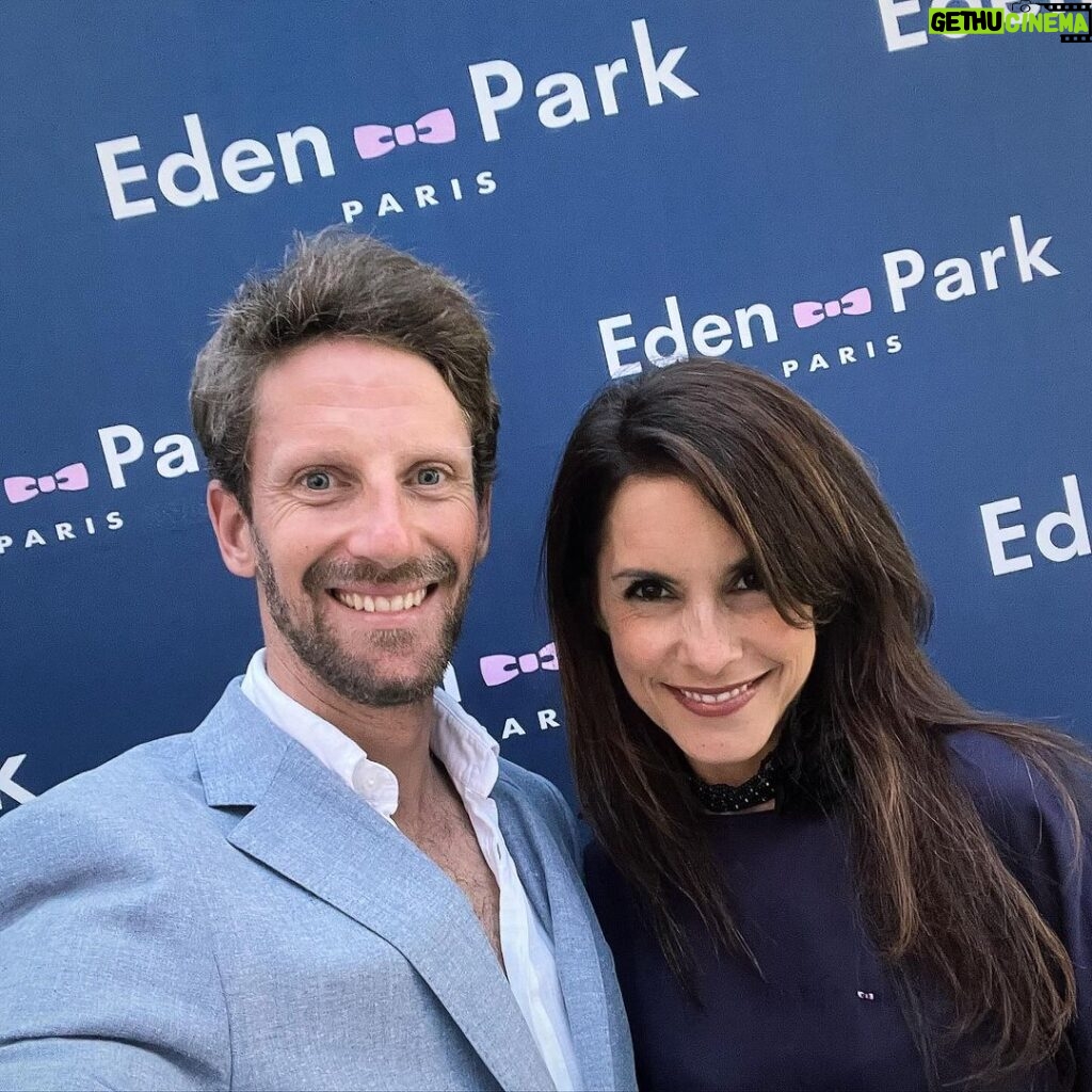 Romain Grosjean Instagram - Mrs. and Mr. G at the Grand opening of the Miami @edenparkparis A pink bow tie that represents the French savoir faire, passion and education values. Very excited to be part of such an incredible family with incredible people. #aboutlastnight #fashion #edenpark #rugby #TheFrenchFlair Miracle Mile (Coral Gables)