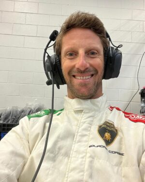 Romain Grosjean Instagram - Testing out the taste of Texas with the speed of a  Lamborghini. 🚗💨 #Lamborghini #SpeedTest #behindthescene #bbq