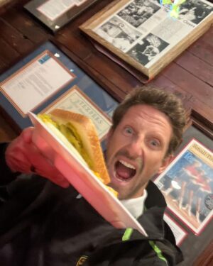 Romain Grosjean Instagram - Testing out the taste of Texas with the speed of a  Lamborghini. 🚗💨 #Lamborghini #SpeedTest #behindthescene #bbq
