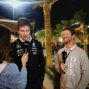 Romain Grosjean Instagram - Bahrain with @canalplus was very fun.
Great to see so many familiar faces and friends in the paddock.
@f1 doing an incredible job again