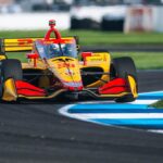 Romain Grosjean Instagram - Lining up P6 for tomorrow’s race Great work by the team to give us a fast car Let’s go Pheonix @dhlus @dnsfilter Indianapolis Motor Speedway