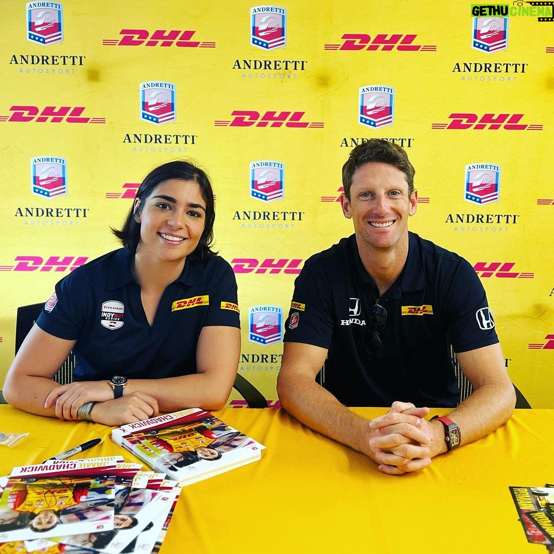 Romain Grosjean Instagram - Day at @dhlus Cincinnati hub with @jamiechadwick DHL Express US Hub - CVG