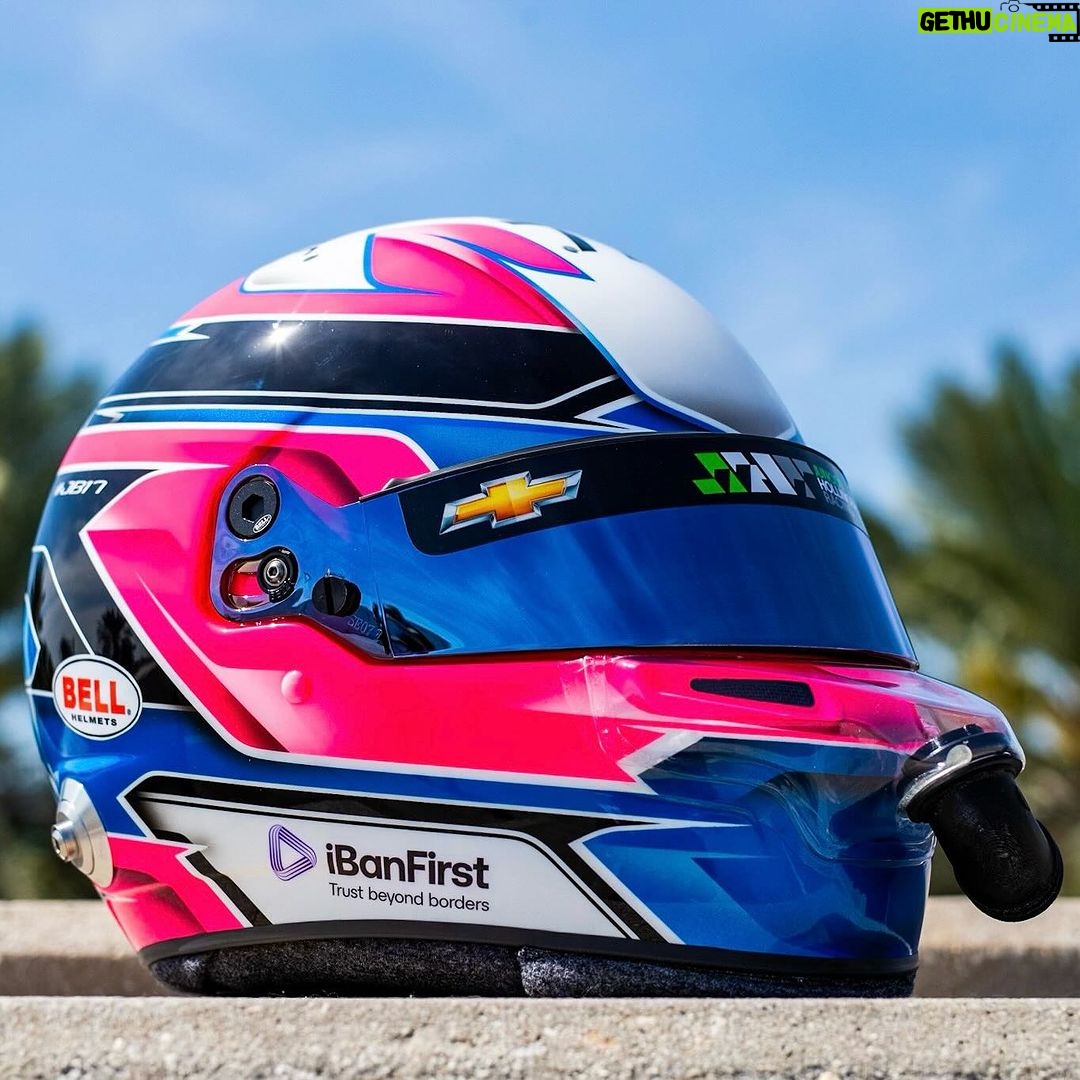 Romain Grosjean Instagram - Miami vibe helmet 💙💕