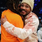 Romeo Miller Instagram - After the show it’s the after party! Court side with my NOLA brother @dee1music celebrating the best in Black college basketball at the inaugural HBCU All Star Game sponsored by AT&T the other day. @att thank you for having me and shoutout to my hometown for hosting an amazing event. C'est un truc de la Nouvelle Orléans. #GoodTimes Photography by @elijah.wells. New Orleans, Louisiana