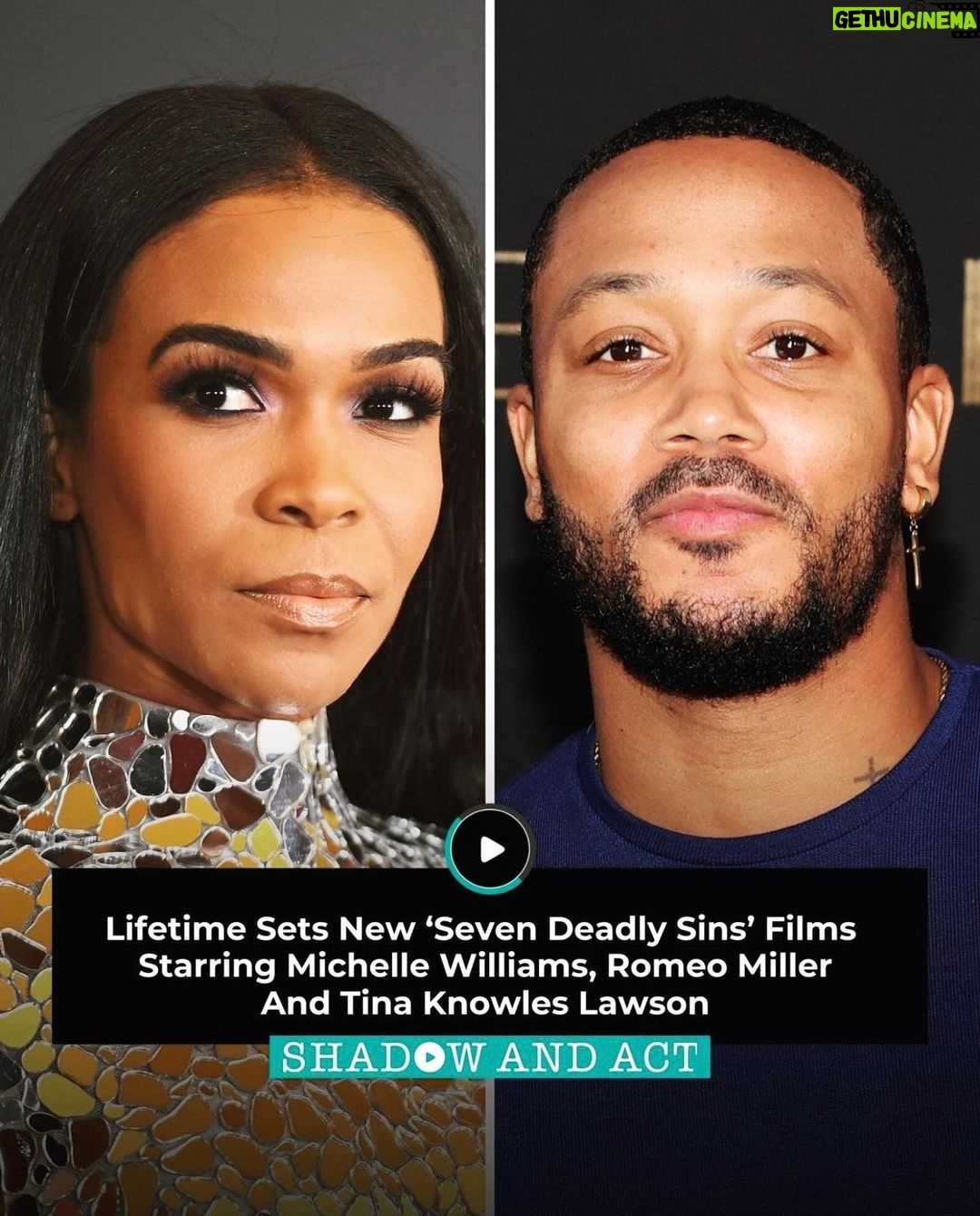 Romeo Miller Instagram - New Movie Alert! WRATH (produced by @bishopjakes) : A Seven Deadly Sins Story starring Romeo Miller, @michellewilliams and @antoniocupo, premiering Saturday, April 16th at 8/7c on @lifetimetv. Set them DVR’s, it’s gonna be a fun ride. #WrathonLifetime YALL READY?!