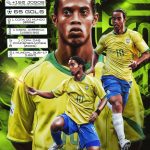 Ronaldinho Instagram - Legado do Bruxo com a amarelinha! 🇧🇷⚽ Nosso pentacampeão mundial soma mais de 150 jogos pela Seleção Brasileira e 4 títulos. Uma história que jamais será esquecida! 🧙🏿‍♂ E aí, você sabe contra quem foi o primeiro gol do Bruxo pela seleção principal? Os 20 primeiros que acertarem e seguirem o perfil da bruxo10.bet, ganham R$ 30,00 de banca para se divertir! Conta pra gente nos comentários 😎💥
