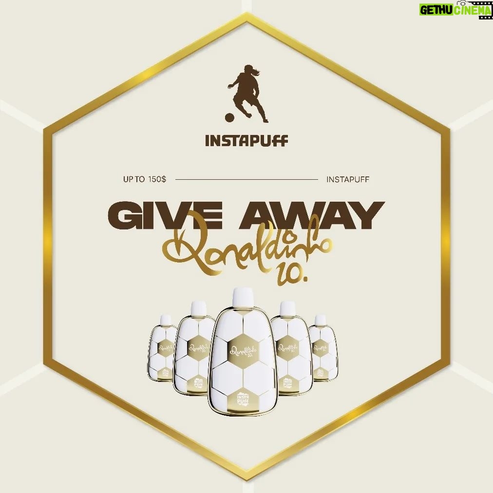 Ronaldinho Instagram - ¡CELEBRA CON NOSOTROS EL LANZAMIENTO ÉPICO DE INSTAPUFF X RONALDINHO! Participa en nuestro sorteo y podrás ser uno de los 26 AFORTUNADOS en llevarse un increíble PACK de productos InstapuffxRonaldinho valorados hasta en 150€. ⚽🤪🤪 ¿Cómo participar? 1 - Da like a este post 2 - Sigue a @instapuff & @ronaldinho 3 - Menciona a un amigo que amaría vivir la magia de Instapuff Tendrás más posibilidades si compartes en stories! *Sorteo exclusivo para mayores de edad Un ganador cada 30 minutos el 11 DE MARZO desde la cuenta de @instapuff -- CELEBRATE WITH US THE EPIC LAUNCH OF INSTAPUFF X RONALDINHO! Participate in our GIVE AWAY and you could be one of the 26 lucky ones to win an incredible PACK of InstapuffxRonaldinho products valued up to $150. 🤪🤪 How to participate? 1 - Like this post 2 - Follow @instapuff & @ronaldinho 3 - Mention a friend who would love to live the magic of Instapuff. You’ll have more chances if you share in stories! *GIVE AWAY exclusive for adults only A winner every 30 minutes on 11 MARCH from the @instapuff account.