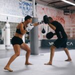 Rose Namajunas Instagram - Another day at the VA 🌹 @rosenamajunas getting in a few rounds with @parilloboxing at HQ 🖤🔥 @rvca #balanceofopposites #rvcasport