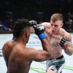 Rose Namajunas Instagram - @atomicalonzomenifield fought so well yes a win is what we came for but it was an amazing performance. Also from @jimmycruteufc when they announced his name and shouted towards the camera I was like okay this about to be a good fight. It was crazy because my grandma who doesn’t watch the sport was asking earlier in the night of fights if it’s possible for fights there to be a draw and I said yes but it’s rare. Then after this fight was over she asked who I think won I said it’s hard to say but I could see judges going either way especially with fighting someone in their home country. And then she was like maybe this will be a fight with a draw. She does stuff like that all the time her intuition is spooky. And I have that too from her lol Alanzo did the striking damage. Jimmy controlled grappling more. She said maybe it will be a draw! Hah and it turned out that way. These experiences are so valuable. @hypeordie did an amazing job in the corner as well. We will learn so much from this experience. It was the first time @atomicalonzomenifield left the country even how cool is that! Kicked jet lag ass! On to the next! Time for that long ass flight with the ufc canvas brush burns. Seriously the worse pain ever! 😂😖 shout out to @jimmycruteufc and @samgreco_k1 for an amazing experience I’m a fan!