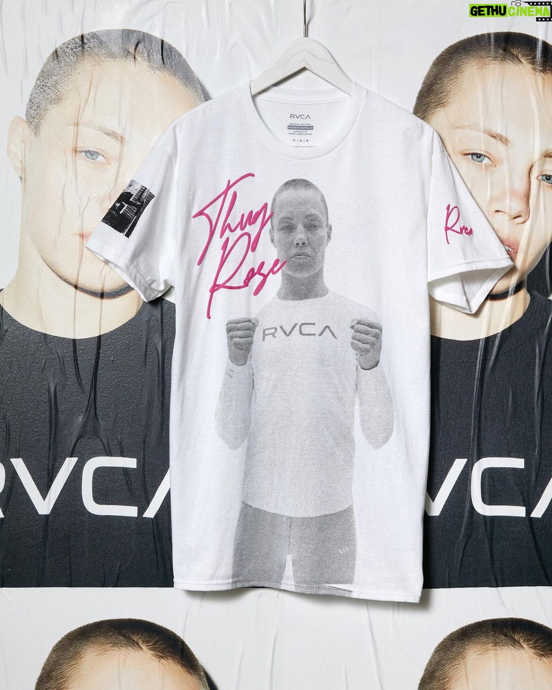 Rose Namajunas Instagram - Rose is back 🌹🖤 This Saturday May, 7th to defend her Strawweight Division Title at #UFC274 in Phoenix, AZ 🔥 Link in bio to shop the Limited Edition @rosenamajunas Fight Tee before it sells out 👀 @rvcasport @pmtenore @suckerpunchent @hypeordie #balanceofopposites #rvca Phoenix, Arizona
