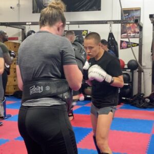 Rose Namajunas Instagram - Who else loves punching shit #imthebest @jjaldrich @pound4poundmuaythai @jhop4p