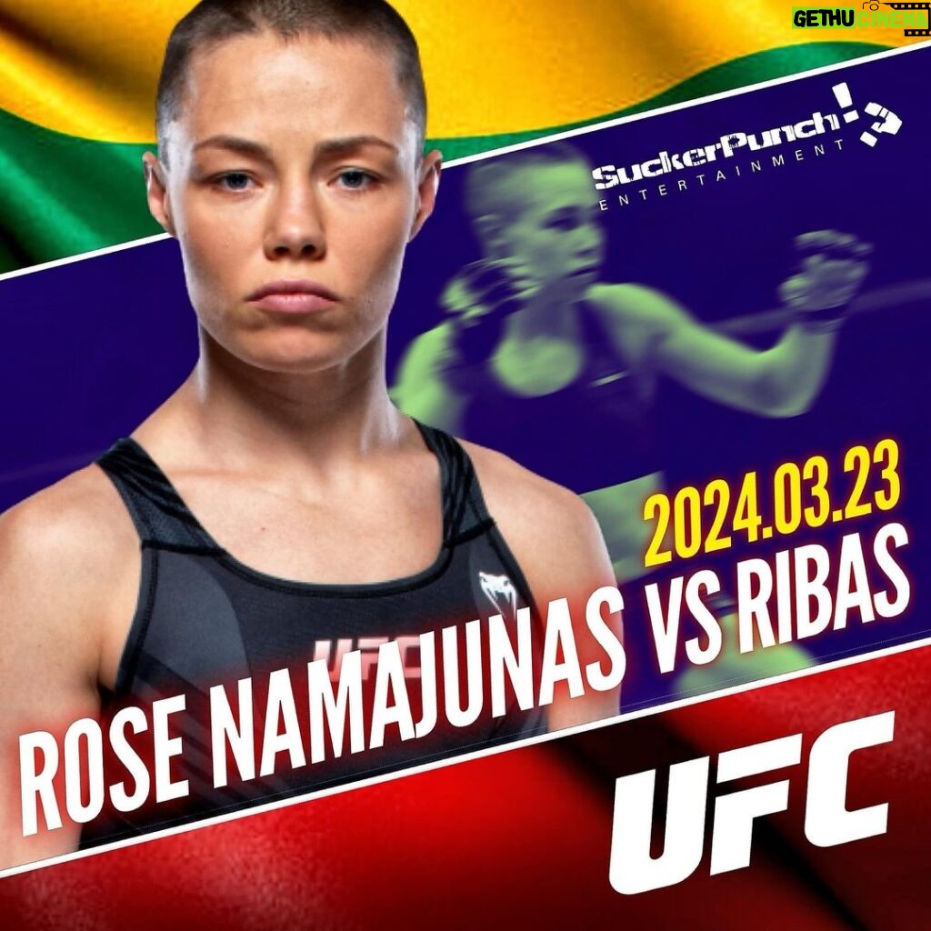 Rose Namajunas Instagram - #FightWeek future HOF 🐐 @rosenamajunas is back to make her run at a title in the flyweight division this Saturday vs Amanda Ribas in UFC FN Las Vegas! #represented
