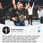 Rose Namajunas Instagram - Love my team!!! @justin_gaethje 🥳💕