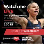 Rose Namajunas Instagram - #ad Tune in for my interview with @MeganOlivi over on @GuaranteedRate's Instagram to learn how I got the name Thug Rose and my @UFC journey.